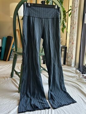 aerie Ribbed Wide-Leg Yoga Pants